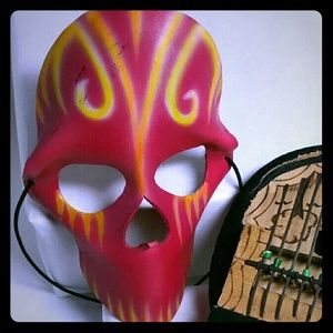 Handmade Pink Leather Mask